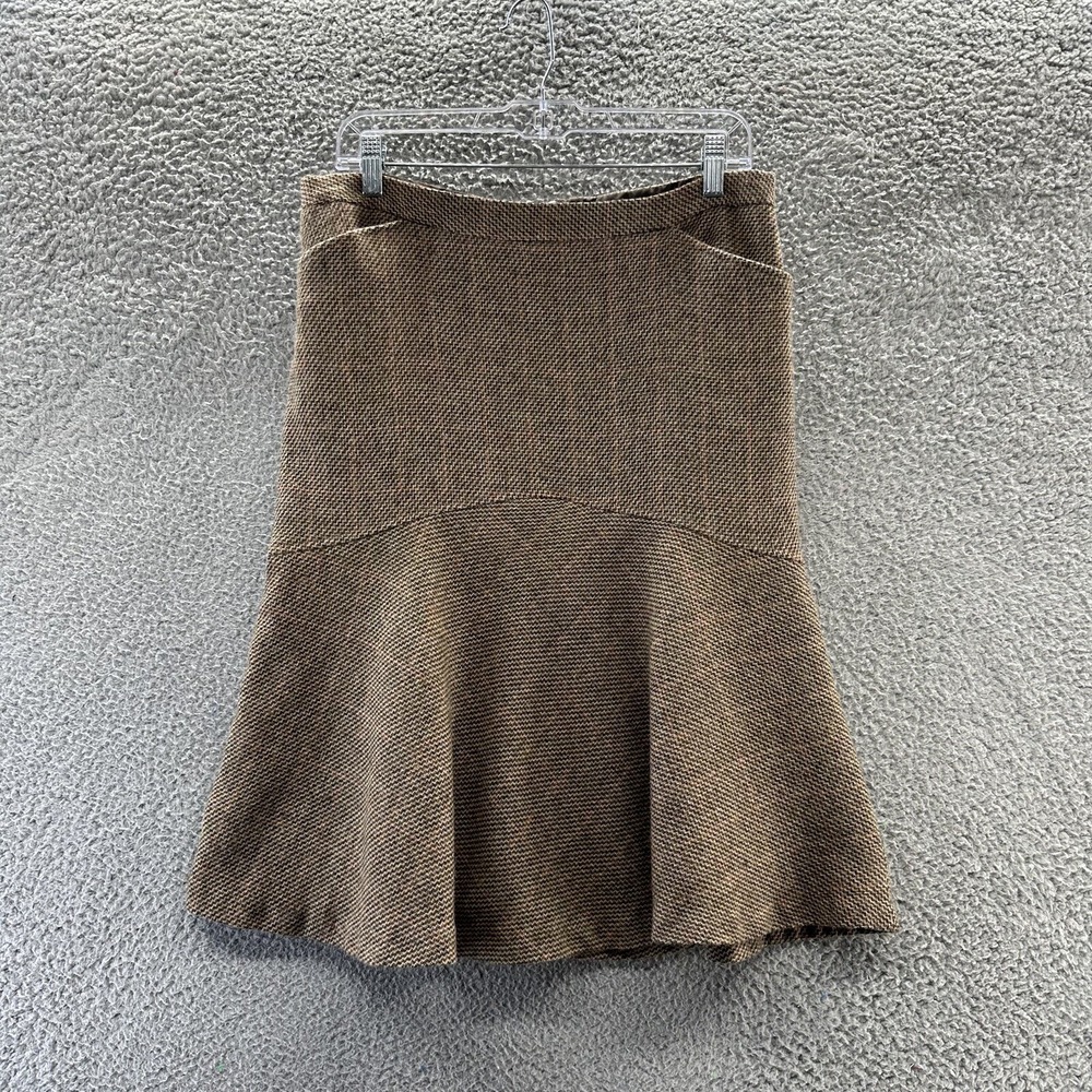 H & M Skirt Women's Size 10 Brown Wool Trumpet Skirt Ladies Size 10